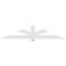 Ekena Millwork Redmond Architectural Grade PVC Gable Bracket, 108"W x 22 1/2"H x 2"D x 6"F, 5/12 Pitch GBP108X23X0206RED00 - alternate 4